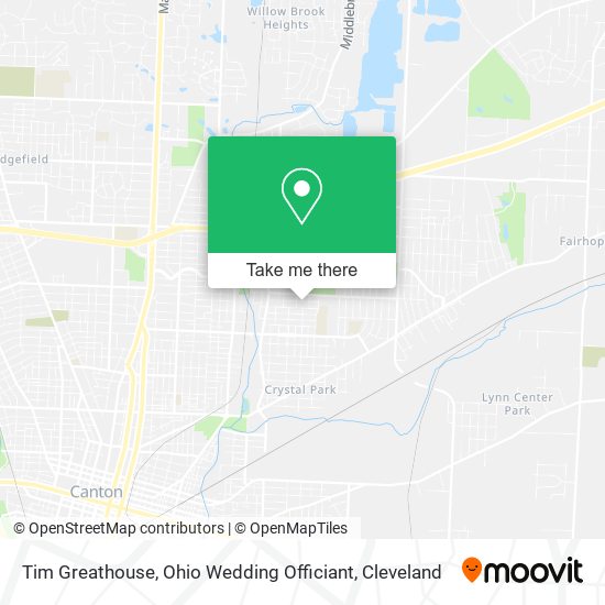 Tim Greathouse, Ohio Wedding Officiant map