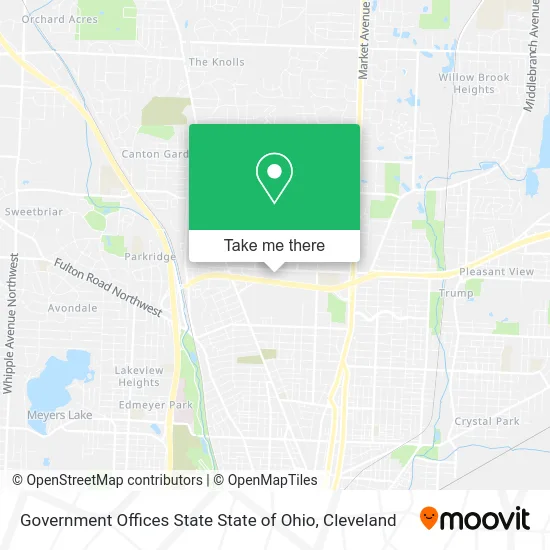 Government Offices State State of Ohio map