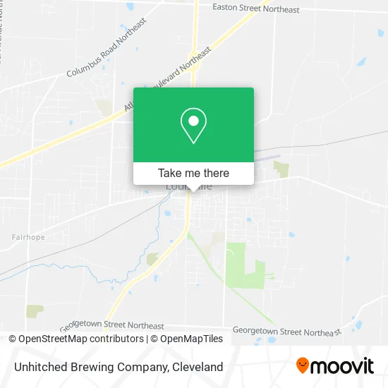 Unhitched Brewing Company map