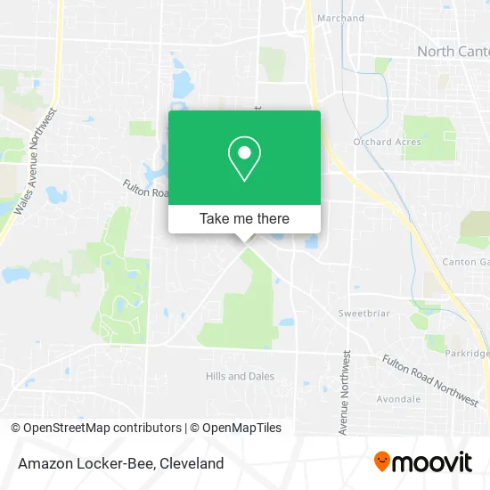 Amazon Locker-Bee map