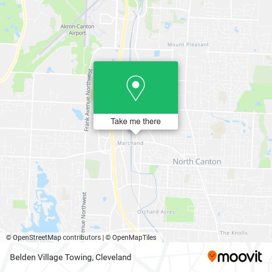 Belden Village Towing map