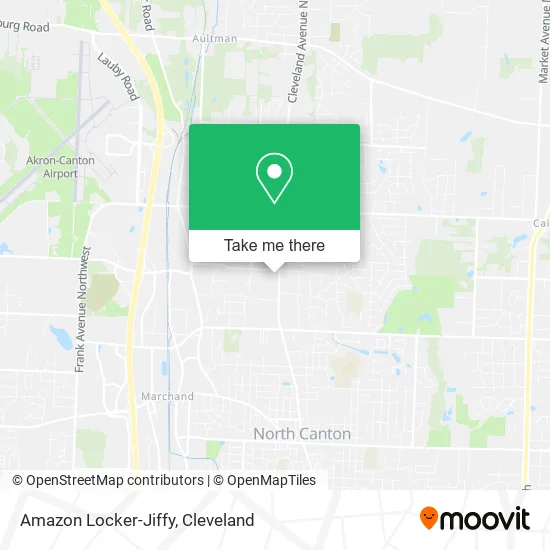 Amazon Locker-Jiffy map