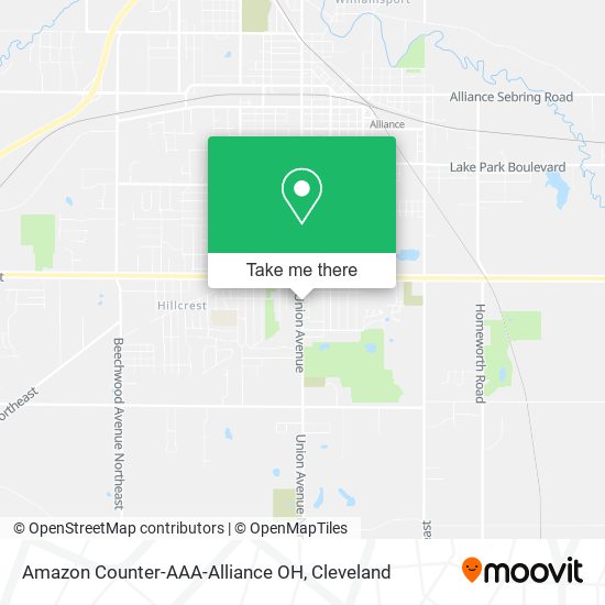 Mapa de Amazon Counter-AAA-Alliance OH