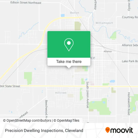 Precision Dwelling Inspections map