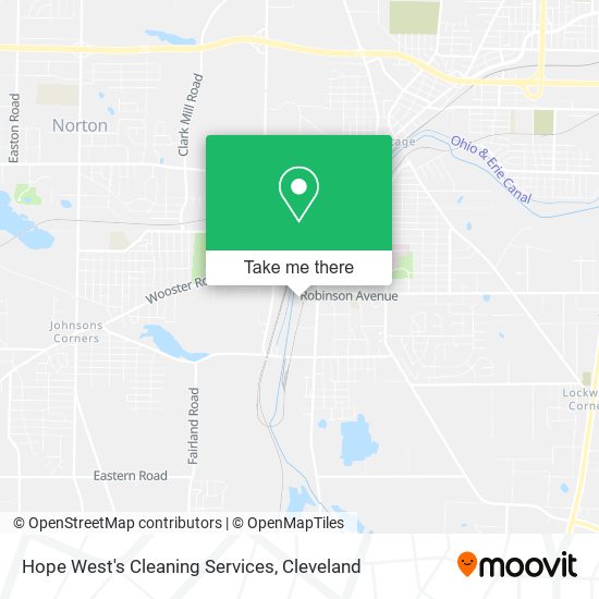 Hope West's Cleaning Services map