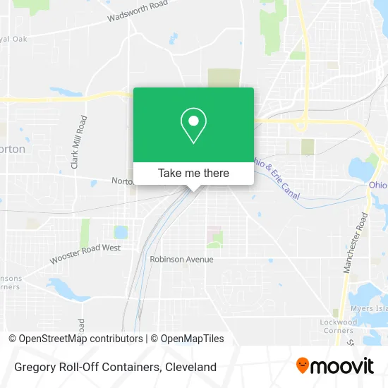 Gregory Roll-Off Containers map