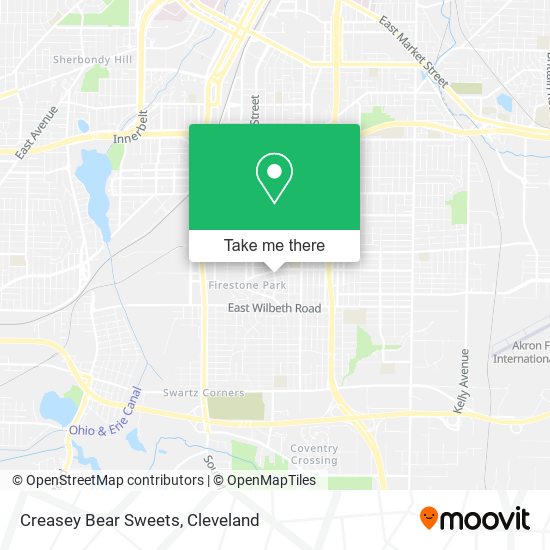Creasey Bear Sweets map