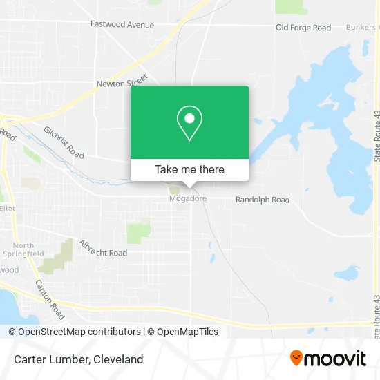 Mapa de Carter Lumber