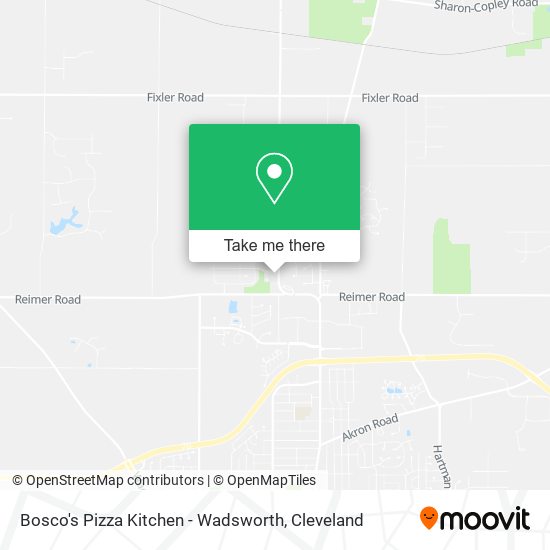 Bosco's Pizza Kitchen - Wadsworth map