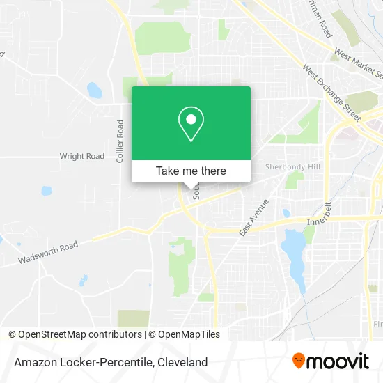 Amazon Locker-Percentile map