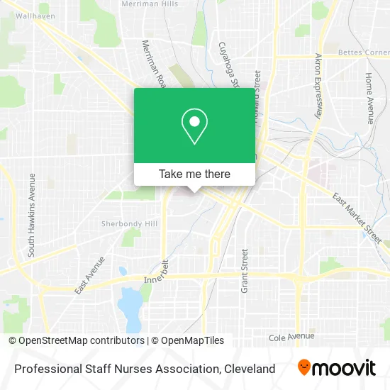 Professional Staff Nurses Association map