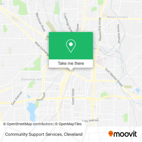 Community Support Services map