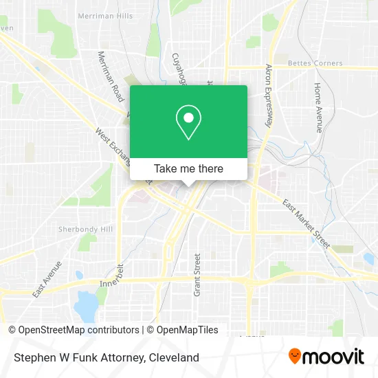 Stephen W Funk Attorney map