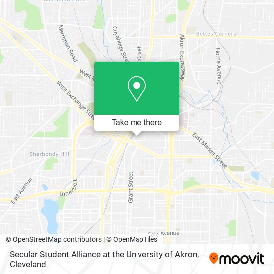 Mapa de Secular Student Alliance at the University of Akron