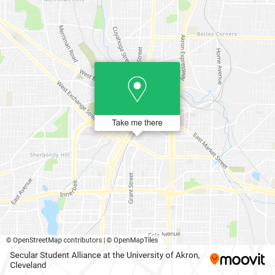 Mapa de Secular Student Alliance at the University of Akron