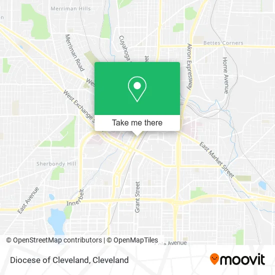 Diocese of Cleveland map