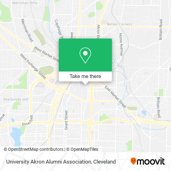 Mapa de University Akron Alumni Association