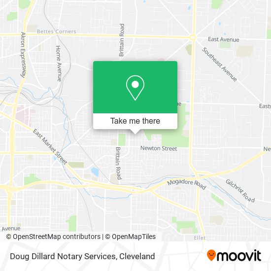 Mapa de Doug Dillard Notary Services