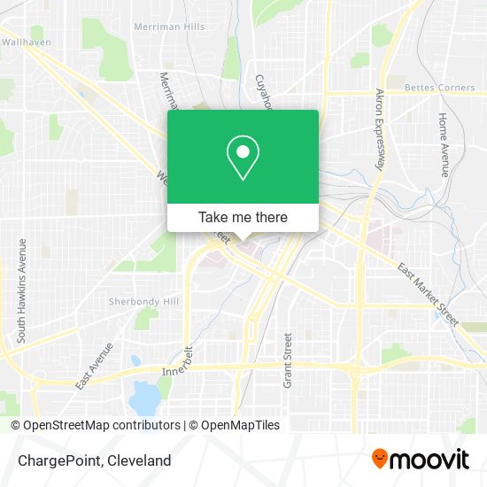 Mapa de ChargePoint