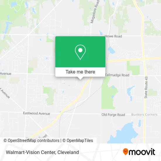 Walmart-Vision Center map