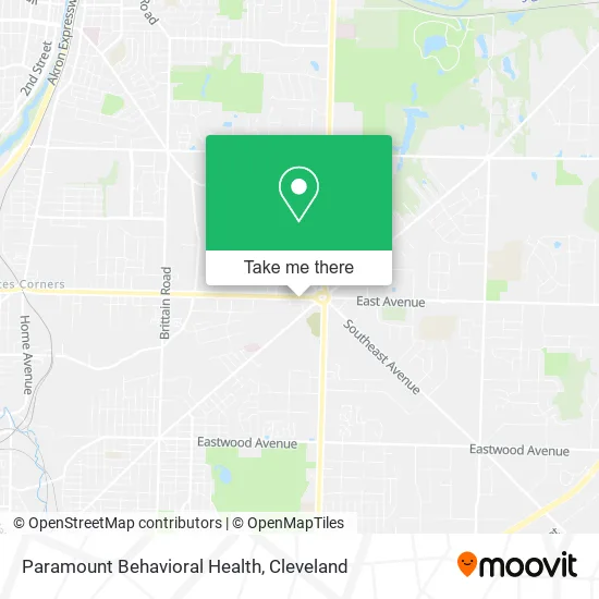 Paramount Behavioral Health map