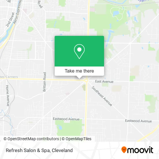 Refresh Salon & Spa map