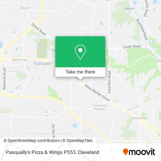 Mapa de Pasqually's Pizza & Wings P553