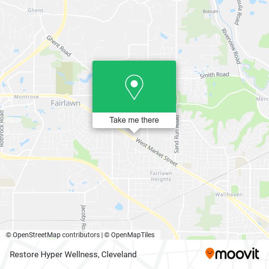 Restore Hyper Wellness map