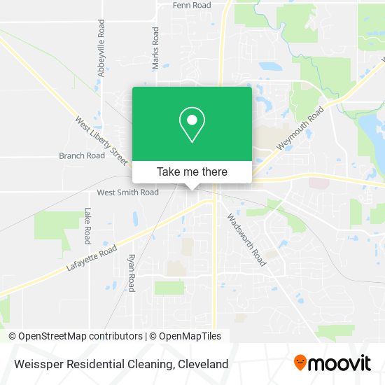 Weissper Residential Cleaning map