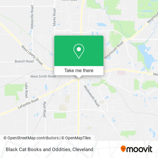 Mapa de Black Cat Books and Oddities