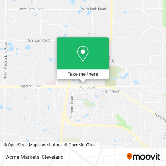 Mapa de Acme Markets