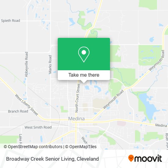 Broadway Creek Senior Living map