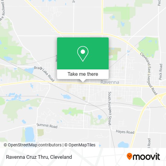 Ravenna Cruz Thru map