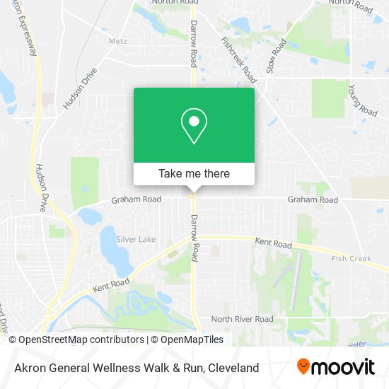 Akron General Wellness Walk & Run map
