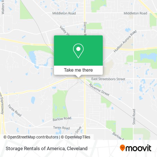 Mapa de Storage Rentals of America