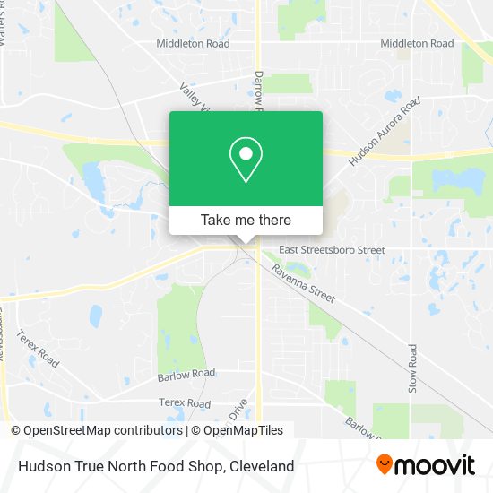 Hudson True North Food Shop map