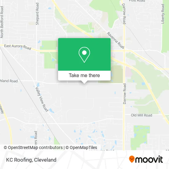 Mapa de KC Roofing