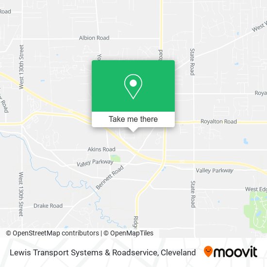 Lewis Transport Systems & Roadservice map