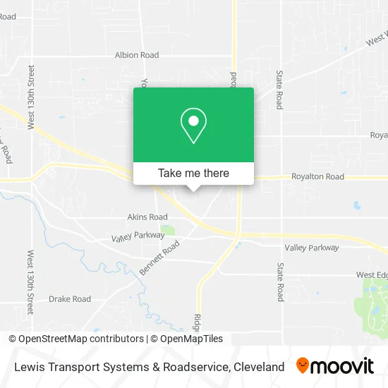 Lewis Transport Systems & Roadservice map