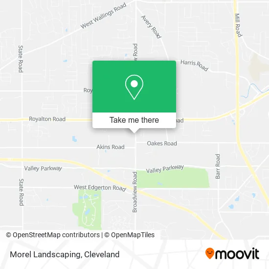 Morel Landscaping map