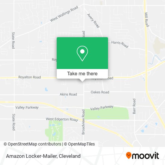 Amazon Locker-Mailer map