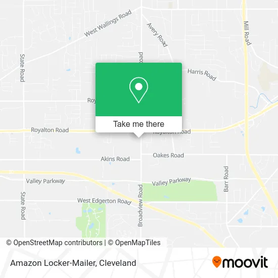 Amazon Locker-Mailer map
