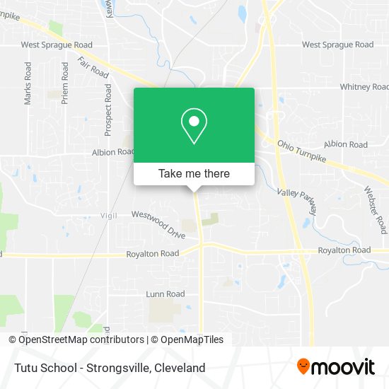 Tutu School - Strongsville map