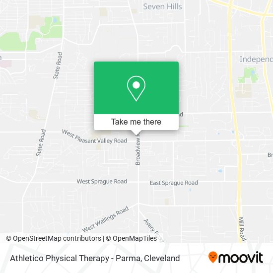 Athletico Physical Therapy - Parma map