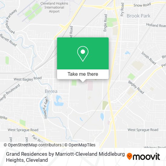 Mapa de Grand Residences by Marriott-Cleveland Middleburg Heights