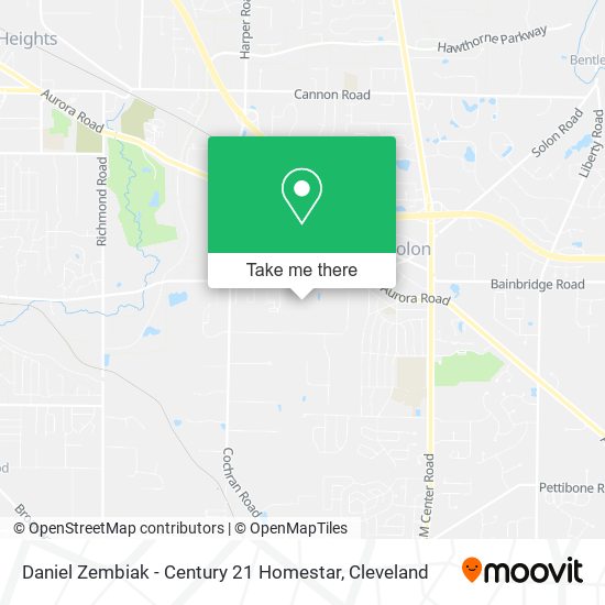 Daniel Zembiak - Century 21 Homestar map