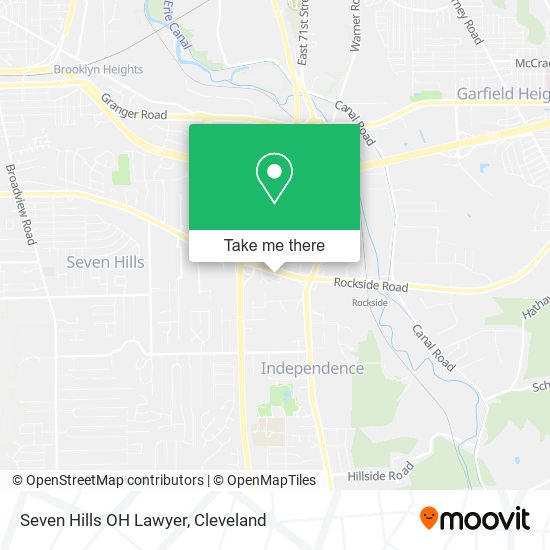 Mapa de Seven Hills OH Lawyer