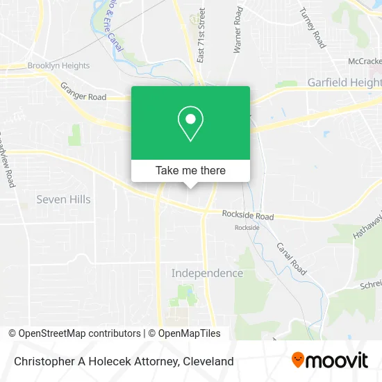 Christopher A Holecek Attorney map