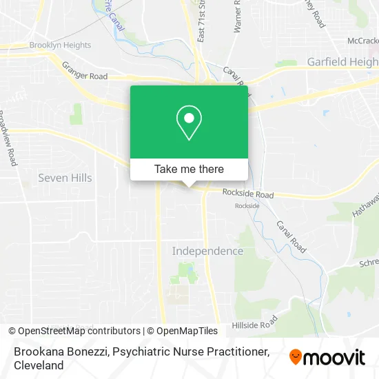 Brookana Bonezzi, Psychiatric Nurse Practitioner map