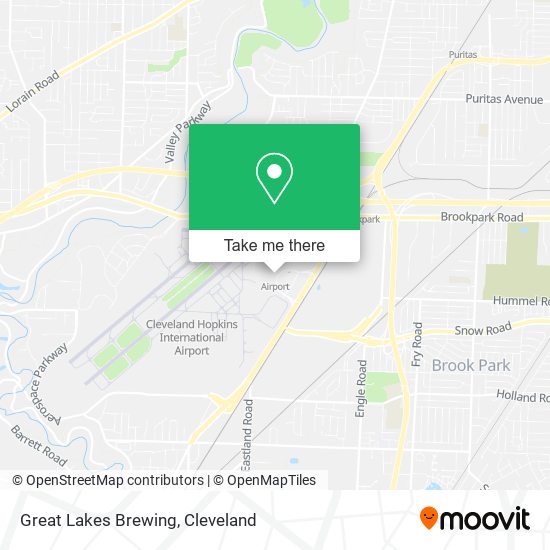 Great Lakes Brewing map